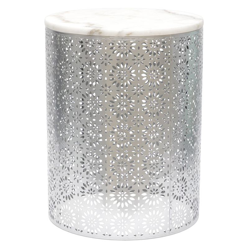 Приставной Стол Artesia Table с белым мрамором Белый Приставной Стол Artesia Table с белым мрамором Белый в Костроме | Loft Concept