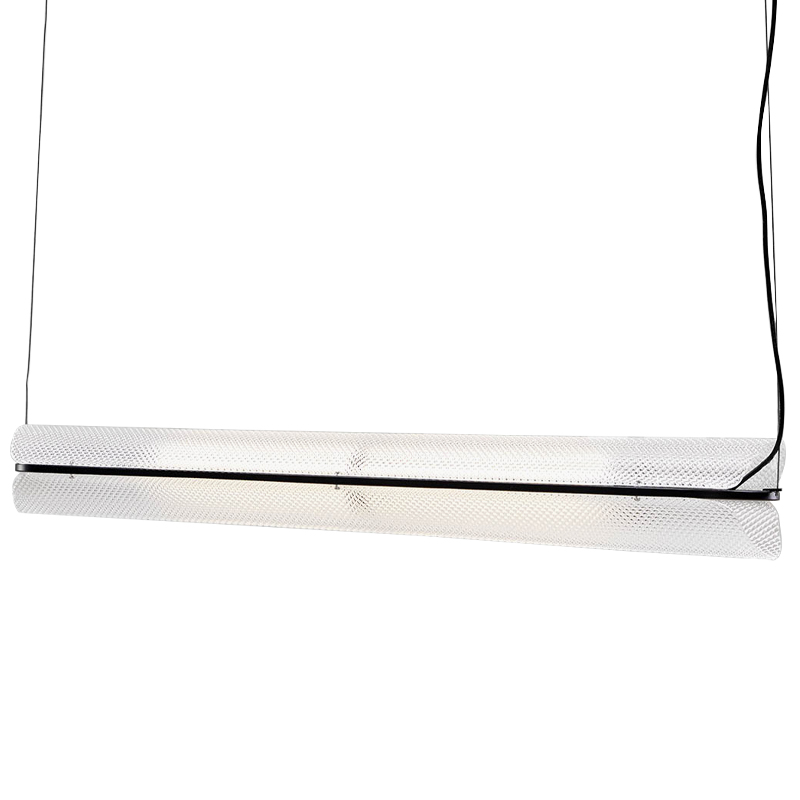 Дизайнерский линейный подвесной светильник VALE SERIES LINEAR HANGING LAMP Прозрачный Черный Дизайнерский линейный подвесной светильник VALE SERIES LINEAR HANGING LAMP Прозрачный Черный в Костроме | Loft Concept
