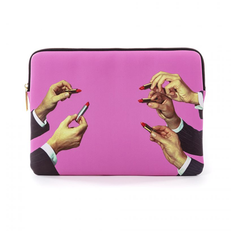 Чехол для ноутбука Seletti Laptop Bag Lipsticks Pink Розовый Чехол для ноутбука Seletti Laptop Bag Lipsticks Pink Розовый в Костроме | Loft Concept