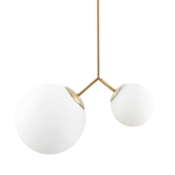Подвесной светильник VIOLA WALL Lamp Латунь Белый Подвесной светильник VIOLA WALL Lamp Латунь Белый в Костроме | Loft Concept