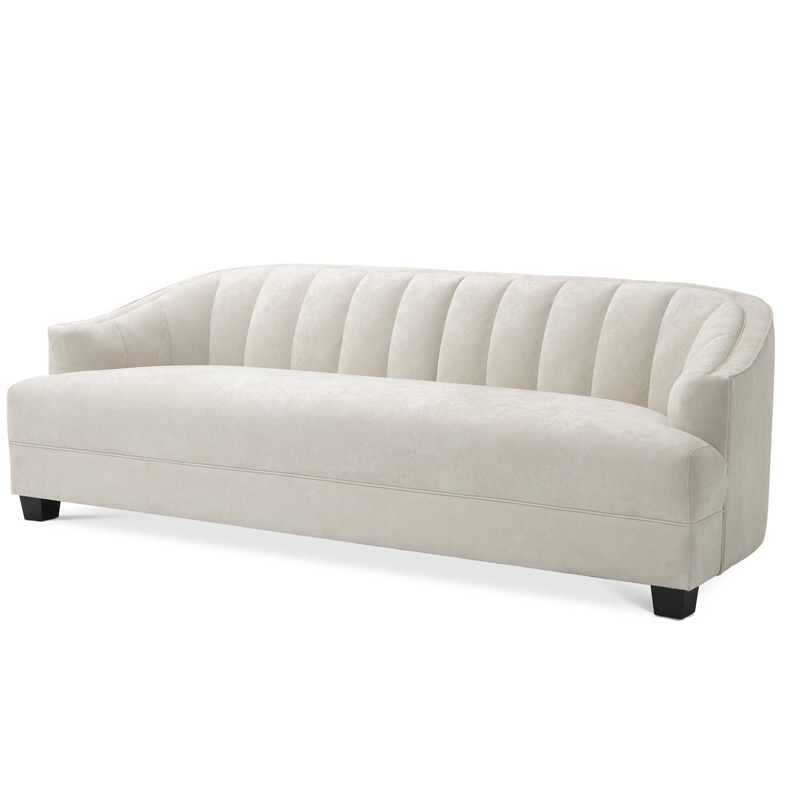 Диван Eichholtz Sofa Polaris ivory ( слоновая кость ) Черный Диван Eichholtz Sofa Polaris ivory ( слоновая кость ) Черный в Костроме | Loft Concept