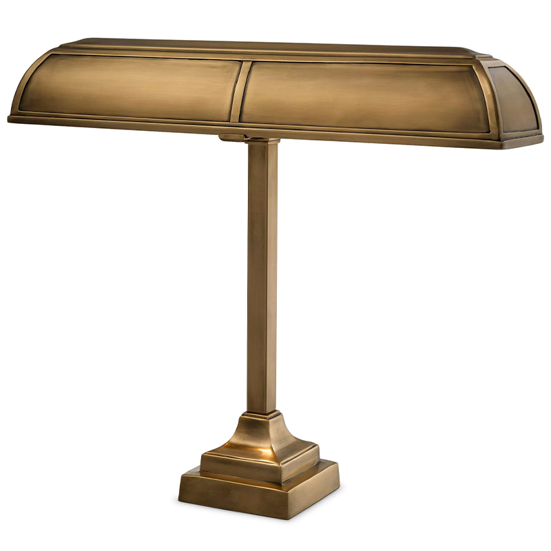 Настольная лампа Eichholtz Desk Lamp Banker Trust Винтажная латунь Настольная лампа Eichholtz Desk Lamp Banker Trust Винтажная латунь в Костроме | Loft Concept