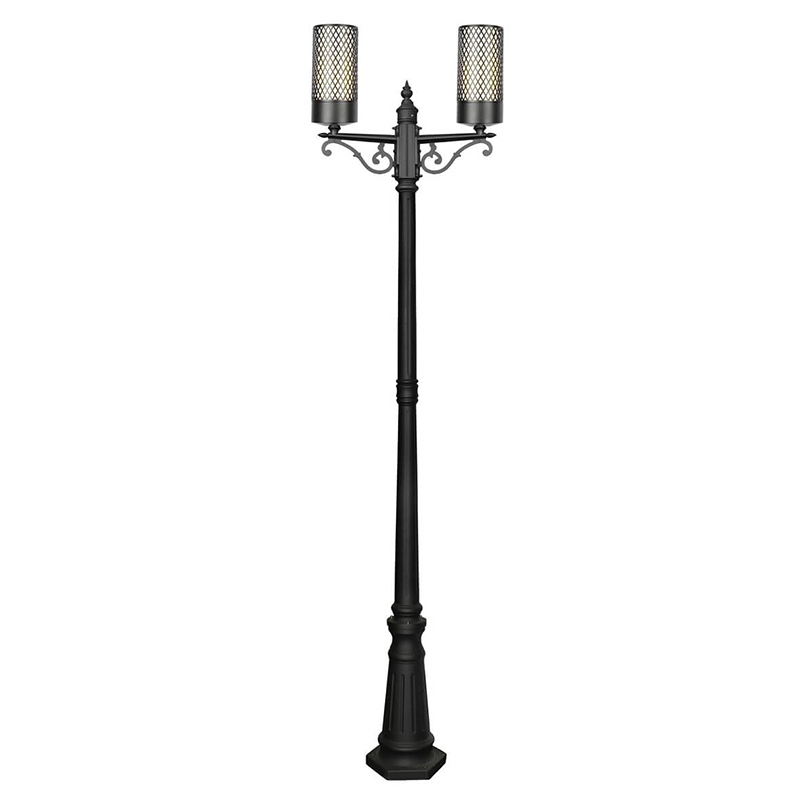 Парковый торшер Holger Street Floor Lamp Черный Белое матовое стекло Парковый торшер Holger Street Floor Lamp Черный Белое матовое стекло в Костроме | Loft Concept