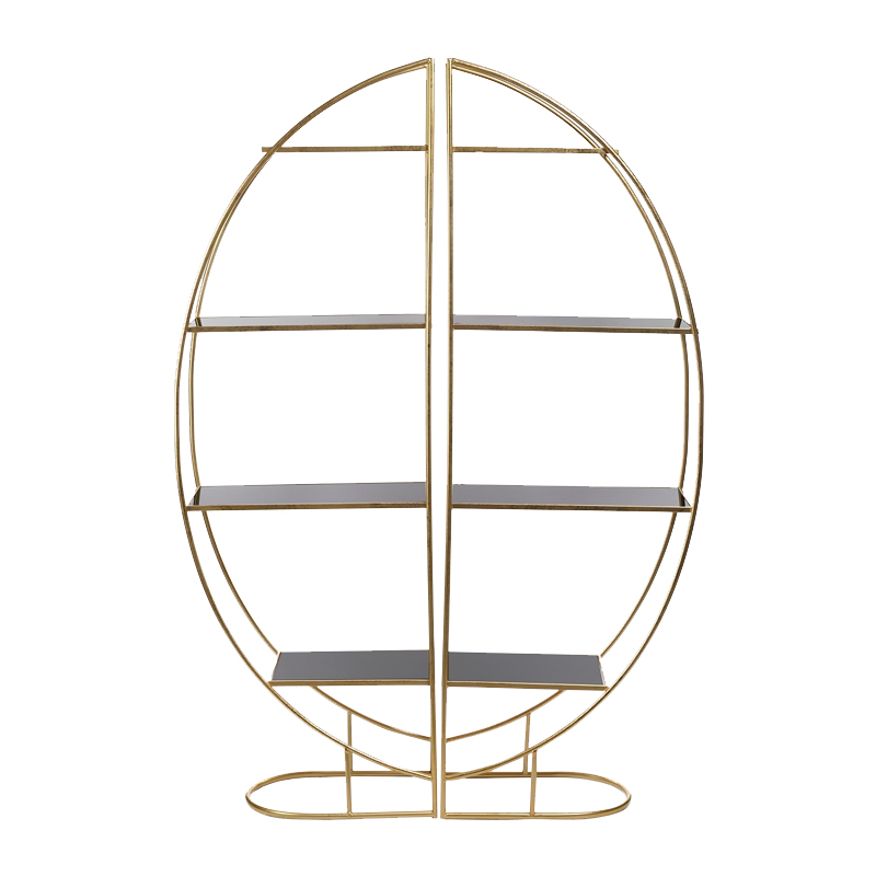 Стеллаж Double Shine Gold Золотой Желтый Стеллаж Double Shine Gold Золотой Желтый в Костроме | Loft Concept