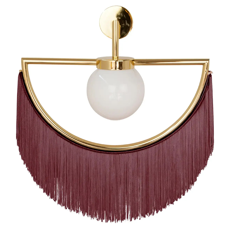 Бра Wink Wall Lamp by Masquespacio for Houtique Wine Бургундский красный Золотой Бра Wink Wall Lamp by Masquespacio for Houtique Wine Бургундский красный Золотой в Костроме | Loft Concept