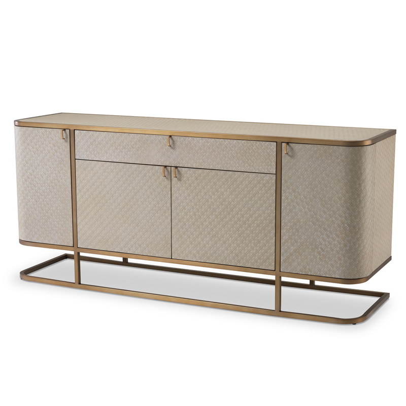 Комод Eichholtz Dresser Napa Valley oak Бежевый Матовая латунь Комод Eichholtz Dresser Napa Valley oak Бежевый Матовая латунь в Костроме | Loft Concept