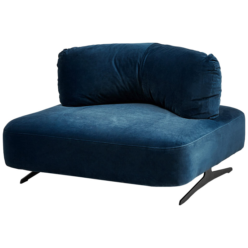 Кресло Dacosta Chair blue Сапфирово-синий Черный Кресло Dacosta Chair blue Сапфирово-синий Черный в Костроме | Loft Concept