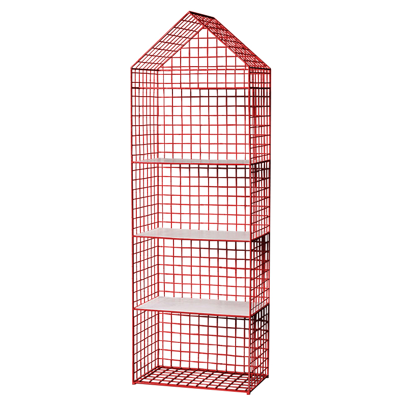 Стеллаж House Industrial Metal Rust Rack Красный Стеллаж House Industrial Metal Rust Rack Красный в Костроме | Loft Concept