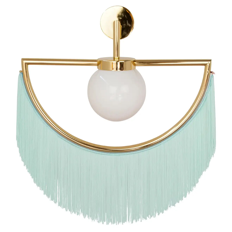 Бра Wink Wall Lamp by Masquespacio for Houtique Blue Золотой Бирюзовый Бра Wink Wall Lamp by Masquespacio for Houtique Blue Золотой Бирюзовый в Костроме | Loft Concept