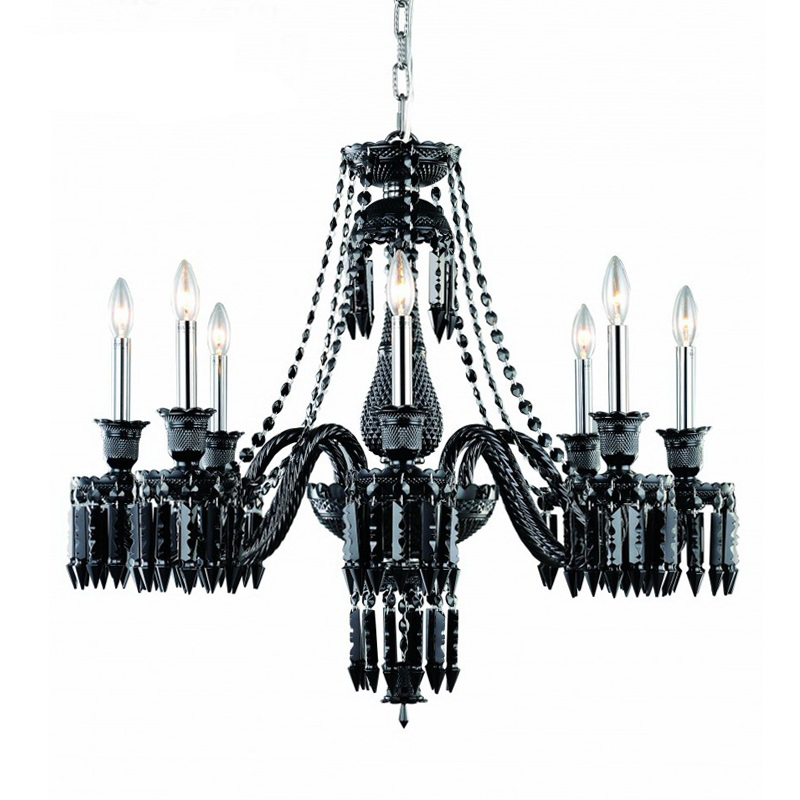 Люстра BACCARAT Zenith Midnight Chandelier 8 Черный Люстра BACCARAT Zenith Midnight Chandelier 8 Черный в Костроме | Loft Concept