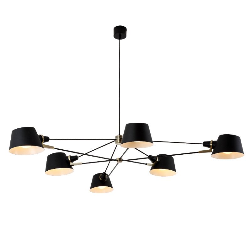 Люстра Brendan Ravenhill Long Pivot Chandelier Черный Люстра Brendan Ravenhill Long Pivot Chandelier Черный в Костроме | Loft Concept