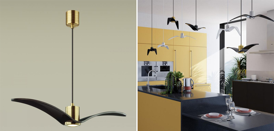 Подвесной светильник Seagull Scope Gold черный Подвесной светильник Seagull Scope Gold черный - Loft-Concept в Костроме