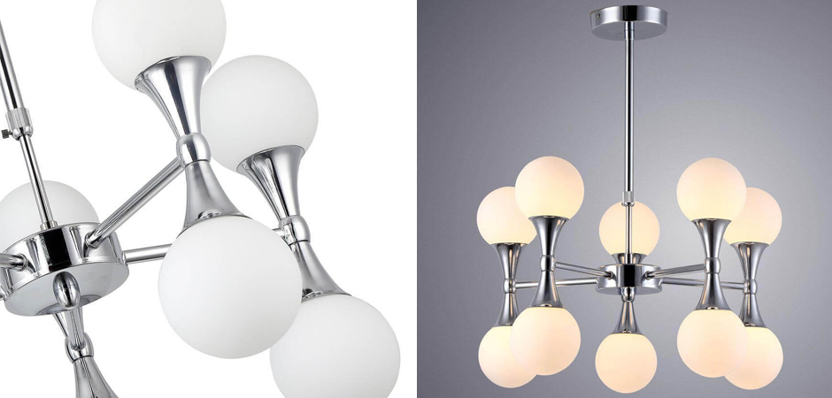 Люстра Ball Valley Chandelier Chromium 10 Люстра Ball Valley Chandelier Chromium 10 - Loft-Concept в Костроме
