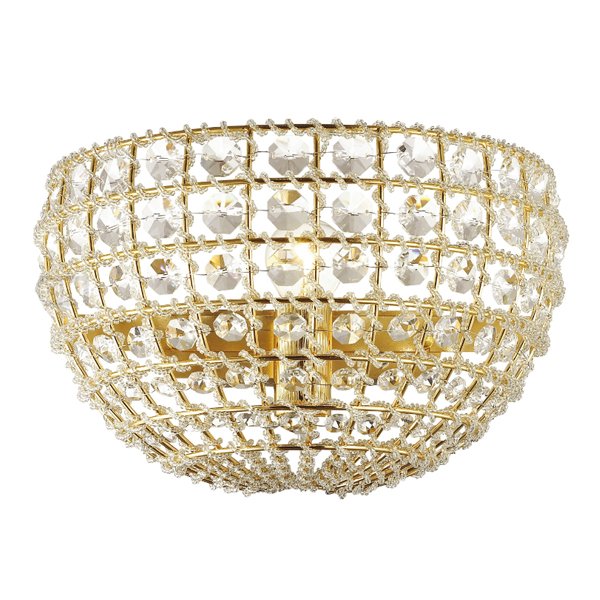 Бра Casbah Crystal Wall Lamp Gold Прозрачный Глянцевое золото Бра Casbah Crystal Wall Lamp Gold Прозрачный Глянцевое золото в Костроме | Loft Concept