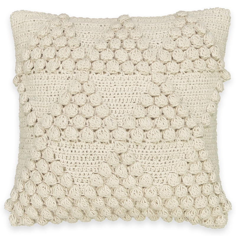 Подушка Macrame Nodules Молочный Подушка Macrame Nodules Молочный в Костроме | Loft Concept