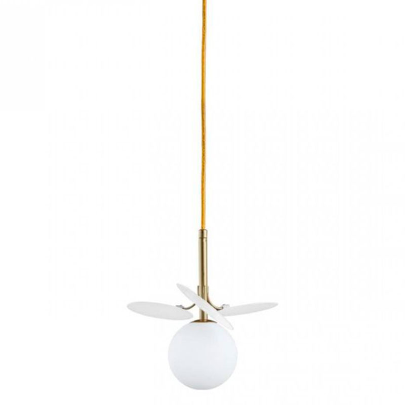 Подвесной светильник MATISSE Pendant One White Золотой Белый Подвесной светильник MATISSE Pendant One White Золотой Белый в Костроме | Loft Concept