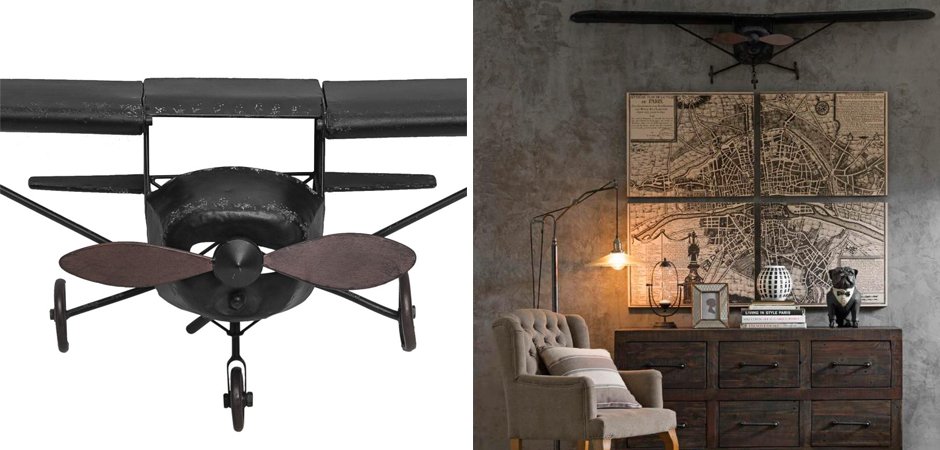 Самолет аксессуар на стену Самолет аксессуар на стену - Loft-Concept в Костроме