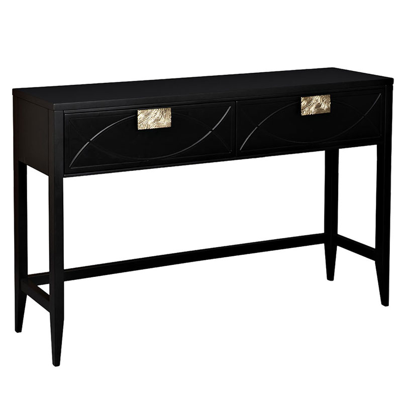 Консоль Amelie Black Console Черный Золотой Консоль Amelie Black Console Черный Золотой в Костроме | Loft Concept