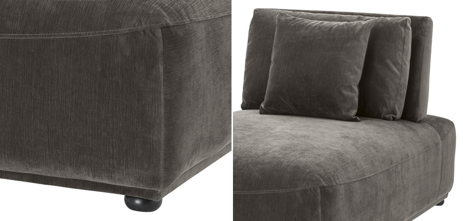 Кресло Eichholtz Chaise Longue Mondial Granite grey Кресло Eichholtz Chaise Longue Mondial Granite grey - Loft-Concept в Костроме