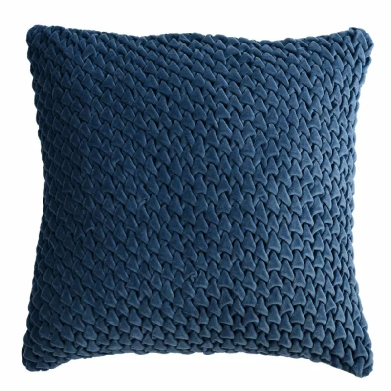 Подушка Purnama Quilting blue Синий Подушка Purnama Quilting blue Синий в Костроме | Loft Concept