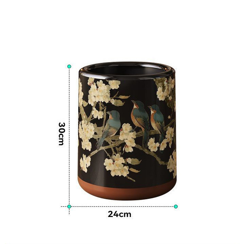 Мусорное ведро в китайском стиле Flower Trash Can Мусорное ведро в китайском стиле Flower Trash Can в Костроме