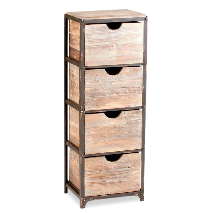Тумба в винтажном стиле Industrial Metal Rust Tall Storage Shelf Тумба в винтажном стиле Industrial Metal Rust Tall Storage Shelf в Костроме | Loft Concept