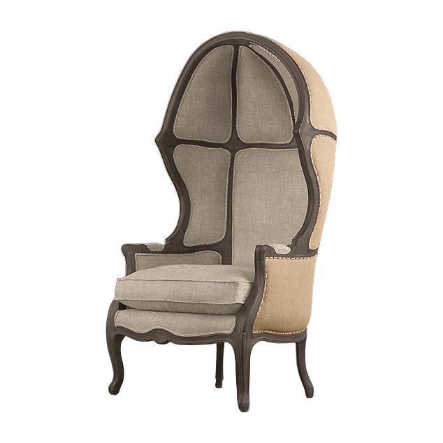 Кресло купол RH Versailles Domed Burlap Backed Chair ivory ( слоновая кость ) Серый Дерево Акация Кресло купол RH Versailles Domed Burlap Backed Chair ivory ( слоновая кость ) Серый Дерево Акация в Костроме | Loft Concept