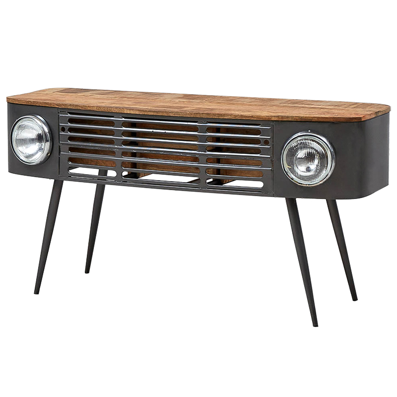 Консоль Loft Car Console Table Древесина Графит Консоль Loft Car Console Table Древесина Графит в Костроме | Loft Concept