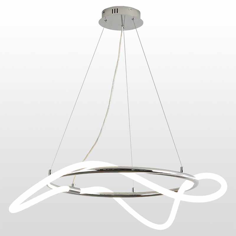 Люстра Luke Lampco Tracer Chandelier Chrome 60 Белый Хром Люстра Luke Lampco Tracer Chandelier Chrome 60 Белый Хром в Костроме | Loft Concept