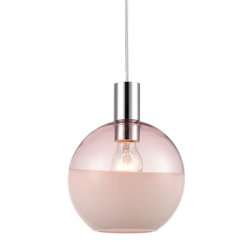 Подвесной светильник Rachel pink Хром Розовый Подвесной светильник Rachel pink Хром Розовый в Костроме | Loft Concept