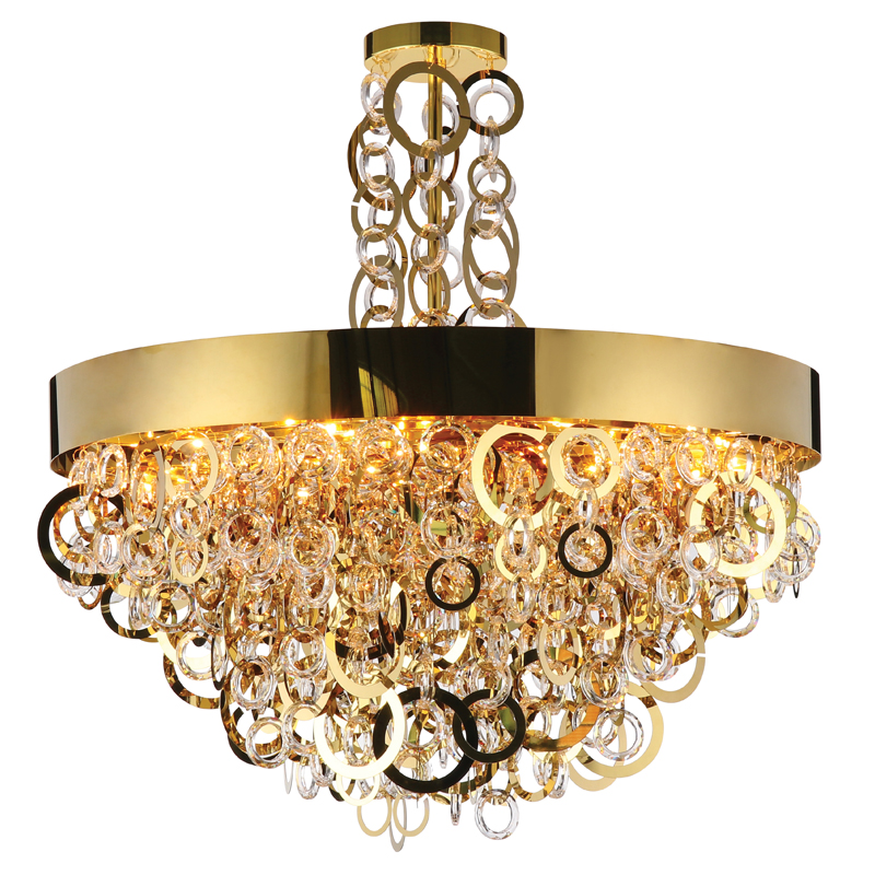 Люстра Maryse Chandelier Глянцевое золото Прозрачный Люстра Maryse Chandelier Глянцевое золото Прозрачный в Костроме | Loft Concept