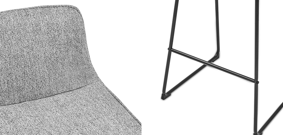 Барный стул Alonzo Bar Stool Gray Барный стул Alonzo Bar Stool Gray - Loft-Concept в Костроме