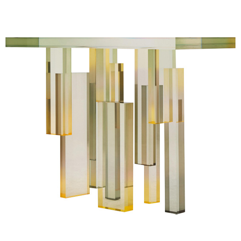 Консоль из акрила Gold Acrylic Console Прозрачный Золотой Консоль из акрила Gold Acrylic Console Прозрачный Золотой в Костроме | Loft Concept