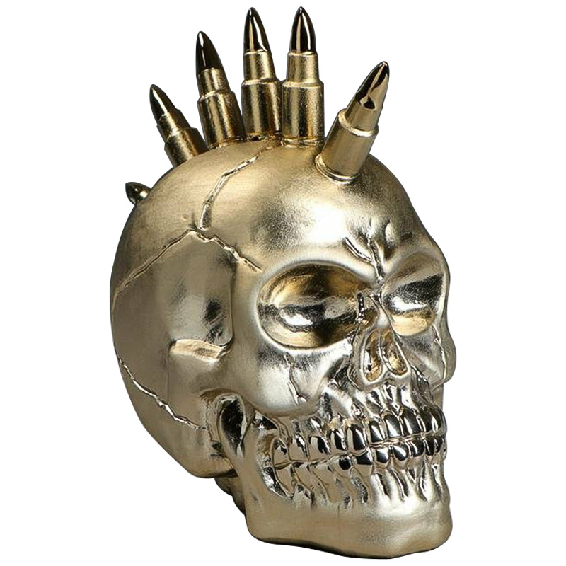 Статуэтка Skull Iroquois Золотой Статуэтка Skull Iroquois Золотой в Костроме | Loft Concept
