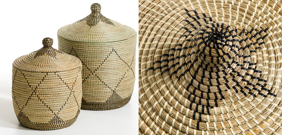 Ваза с крышкой Wicker Vase With Lid Ваза с крышкой Wicker Vase With Lid - Loft-Concept в Костроме