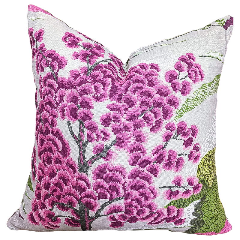 Подушка Purple Inflorescences Лиловый Белый Подушка Purple Inflorescences Лиловый Белый в Костроме | Loft Concept