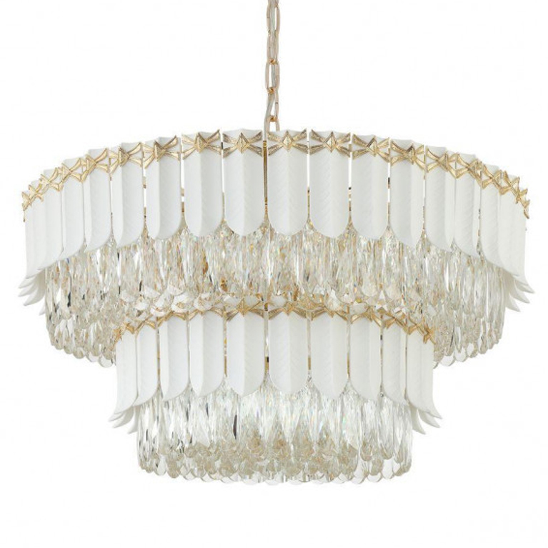 Люстра Barcelo Chandelier Прозрачный Золотой Люстра Barcelo Chandelier Прозрачный Золотой в Костроме | Loft Concept
