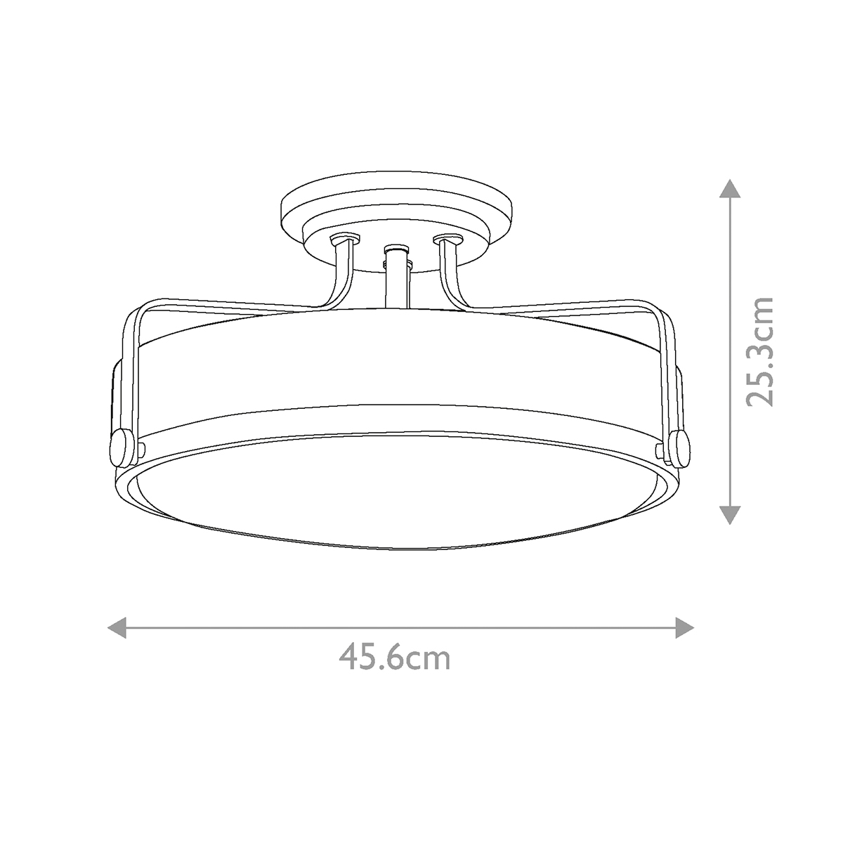 Потолочный светильник с круглым матовым белым плафоном Hinkley в Костроме