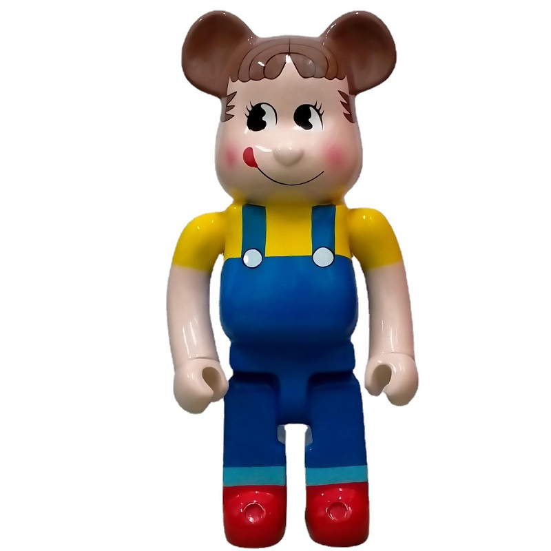 Статуэтка Bearbrick Peko-Chan Синий Желтый Красный Коричневый Статуэтка Bearbrick Peko-Chan Синий Желтый Красный Коричневый в Костроме | Loft Concept