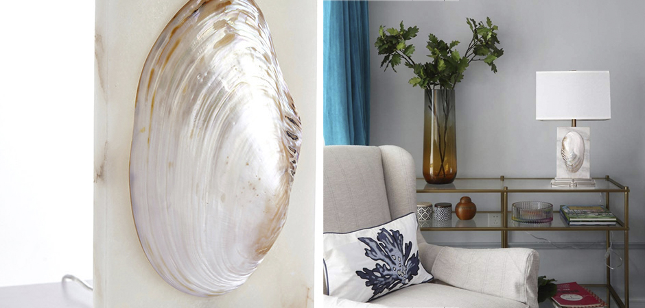 Настольная лампа Mother of Pearl Sink Настольная лампа Mother of Pearl Sink - Loft-Concept в Костроме