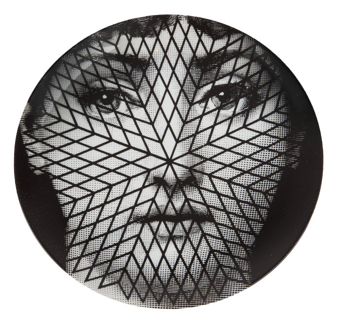 Декоративная тарелка Fornasetti 294 Черный Декоративная тарелка Fornasetti 294 Черный в Костроме | Loft Concept