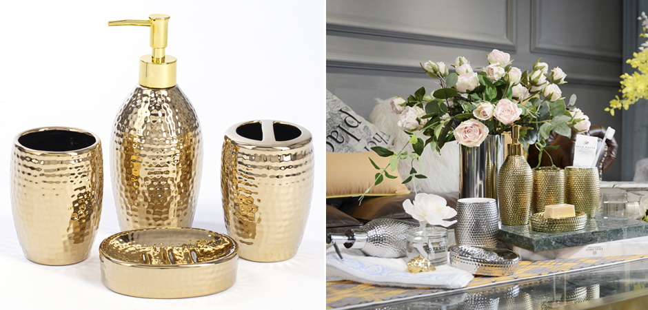 Набор аксессуаров для ванной Cast Gold - Loft-Concept в Костроме