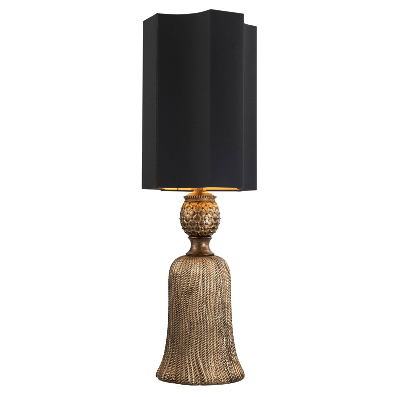 Настольная лампа Eichholtz Table Lamp Fiocchi Винтажное Темное Золото Черный Настольная лампа Eichholtz Table Lamp Fiocchi Винтажное Темное Золото Черный в Костроме | Loft Concept
