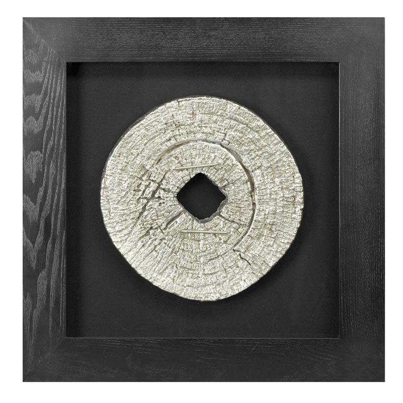 Панно Guinevere wheel Серебряный Черный Панно Guinevere wheel Серебряный Черный в Костроме | Loft Concept