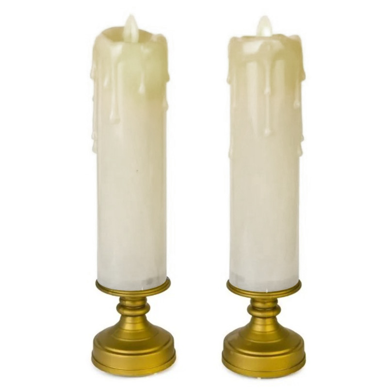 Набор свечей Two LED Candles Латунь в Костроме | Loft Concept 
