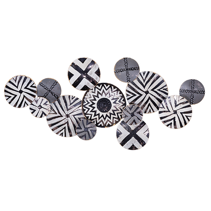 Панно Black and white patterns Черно-белый Панно Black and white patterns Черно-белый в Костроме | Loft Concept