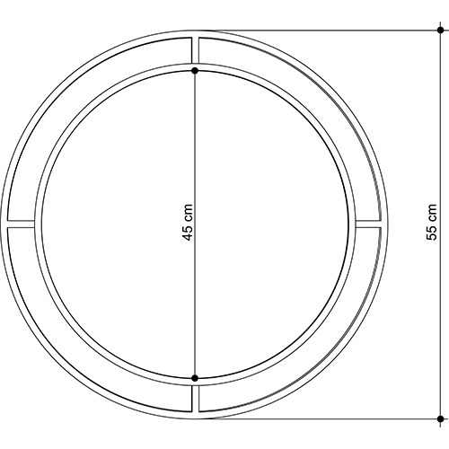 Настенное зеркало круглой формы в черной металлической раме BUBBLE MIRROR BLACK Настенное зеркало круглой формы в черной металлической раме BUBBLE MIRROR BLACK в Костроме