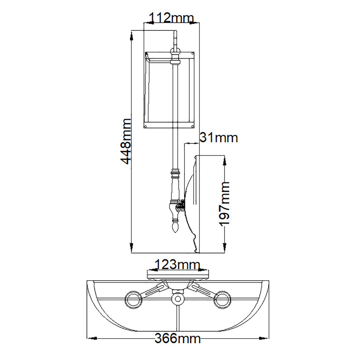 Бра с 2-мя бежевыми абажурами в классическом стиле Hinkley в Костроме