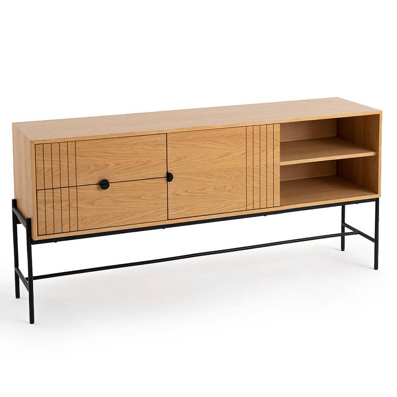 Комод в стиле лофт Domar Chest of Drawers Древесина Черный Комод в стиле лофт Domar Chest of Drawers Древесина Черный в Костроме | Loft Concept