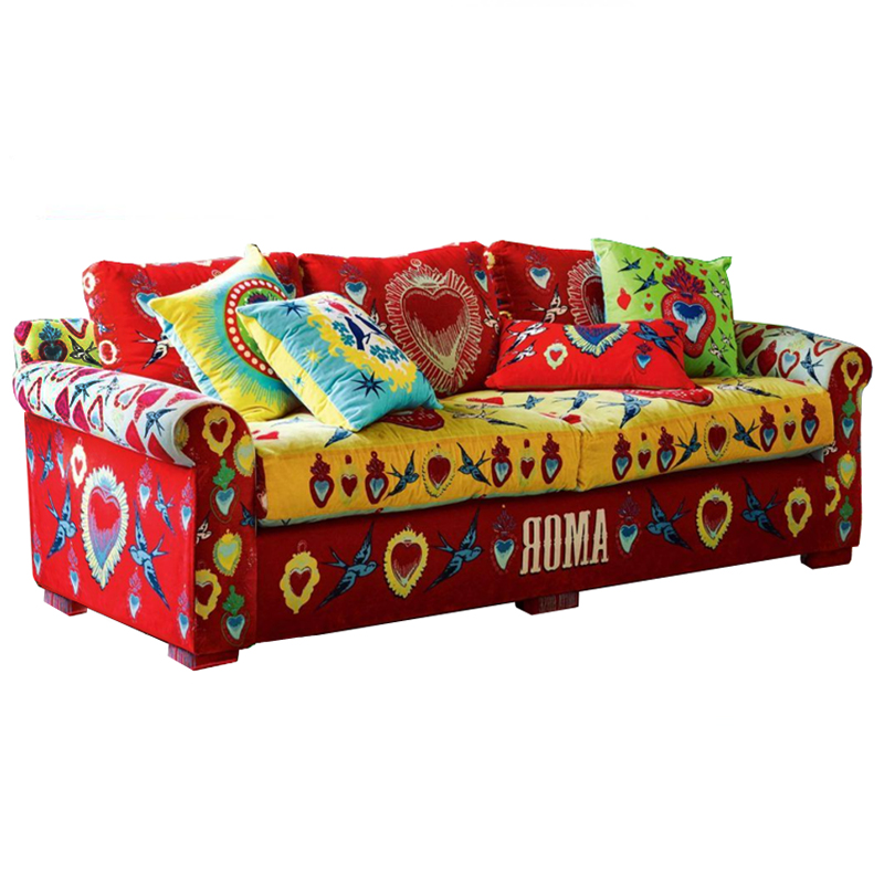 Диван Frida Kahlo Мульти Красный Диван Frida Kahlo Мульти Красный в Костроме | Loft Concept